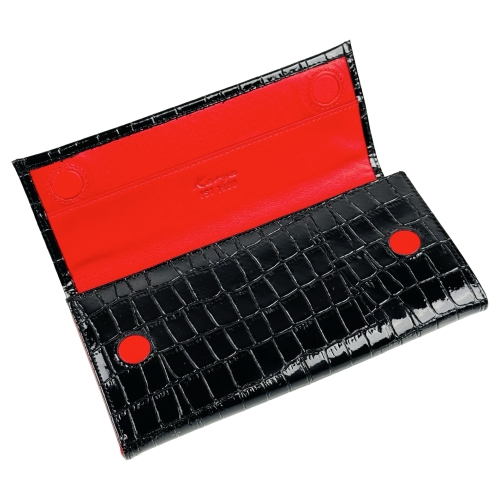 Кошелек женский кожаный лакированный Karya 1071-06 черный