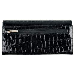 Кошелек женский кожаный лакированный Karya 1071-06 черный