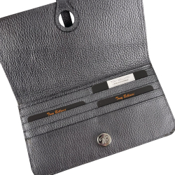 Кошелек женский кожаный стальной Tony Bellucci T711-1033 серебряный