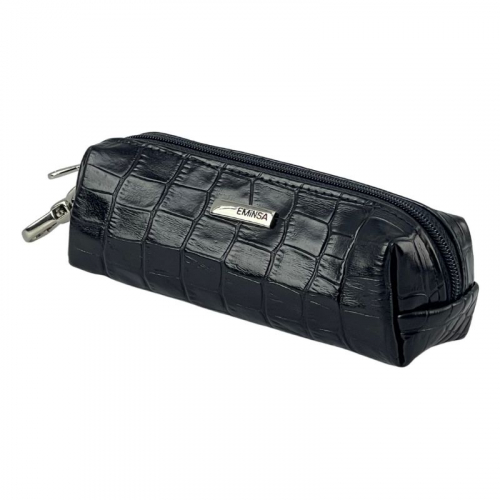 Ключница женская кожаная Eminsa 1549 4-1 черная