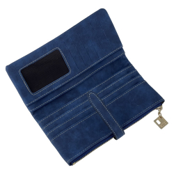 Гаманець жіночий під нубук Tauren 1287 синій