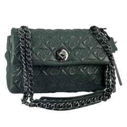 Сумка женская кожаная Tony Bellucci 0459-2010 темно-зеленая