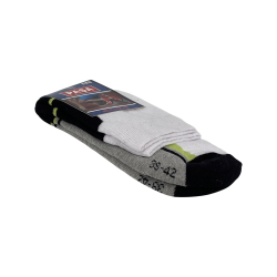 Шкарпетки чоловічі Pasa 030 біло-чорно-сіро-салатові Size 39-42