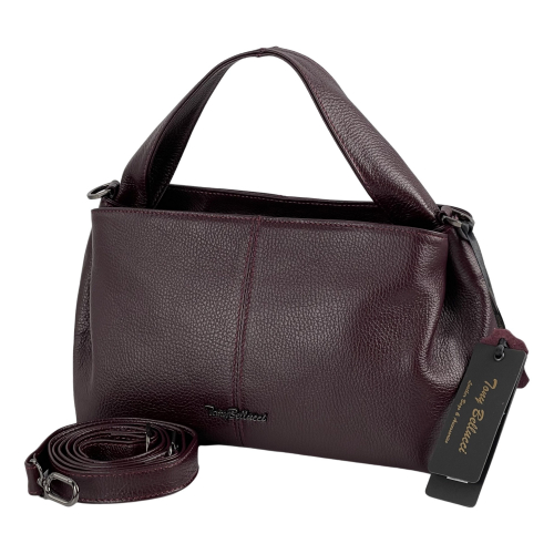 Сумка женская кожаная Tony Bellucci 0606-1905 бордовая