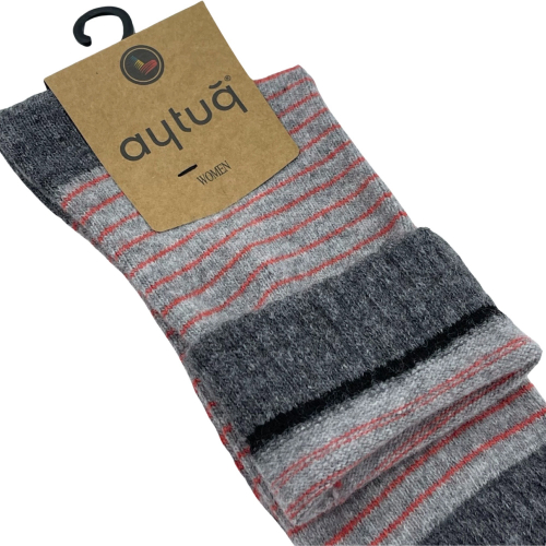 Шкарпетки жіночі Aytug 45023 Lambswool високі світло-сірі Size 36-40