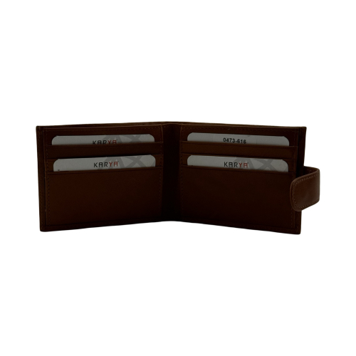Кошелек мужской кожаный Karya 0473-616 светло-коричневый