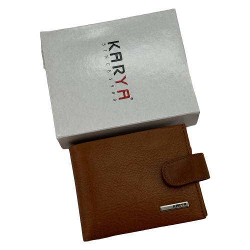 Кошелек мужской кожаный Karya 0473-616 светло-коричневый