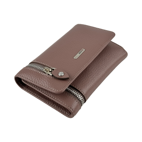 Кошелек женский кожаный Karya 2004 пудровый