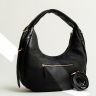 Сумка-хобо жіноча шкіряна Tony Bellucci 0953-281 чорна 