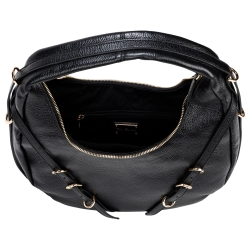 Сумка-хобо жіноча шкіряна Tony Bellucci 0953-281 чорна 