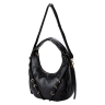 Сумка-хобо жіноча шкіряна Tony Bellucci 0953-281 чорна 