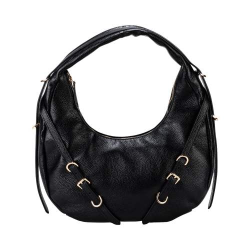 Сумка-хобо жіноча шкіряна Tony Bellucci 0953-281 чорна 