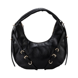 Сумка-хобо жіноча шкіряна Tony Bellucci 0953-281 чорна 