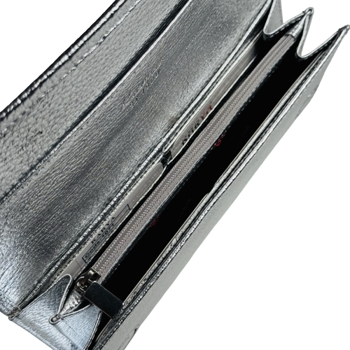 Кошелек женский кожаный Karya 1071-068 серебристый