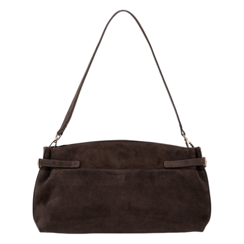Сумка женская замшевая Enzo Nori EN1115-1100 темно-коричневая