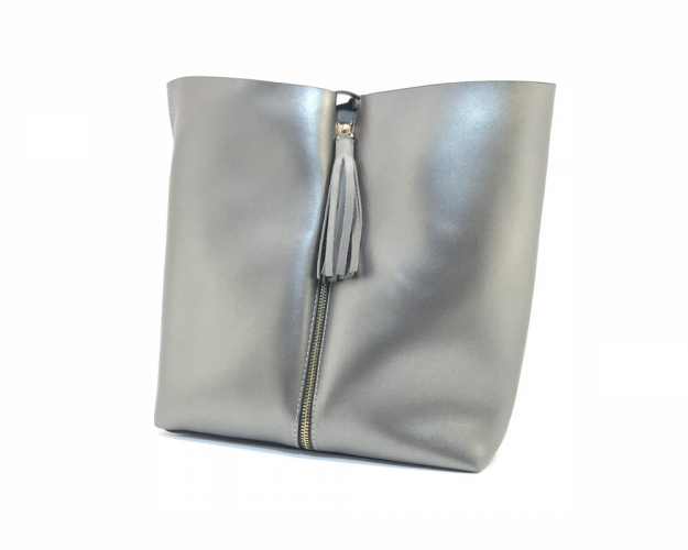 Сумка женская Vienca B1759 серебряная фото 1
