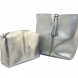 Сумка женская Vienca B1759 серебряная