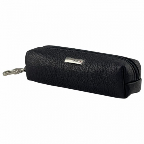 Ключниця шкіряна Eminsa 1549 18-1 чорна