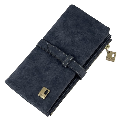 Гаманець жіночий під нубук Tauren 1287 темно-синій