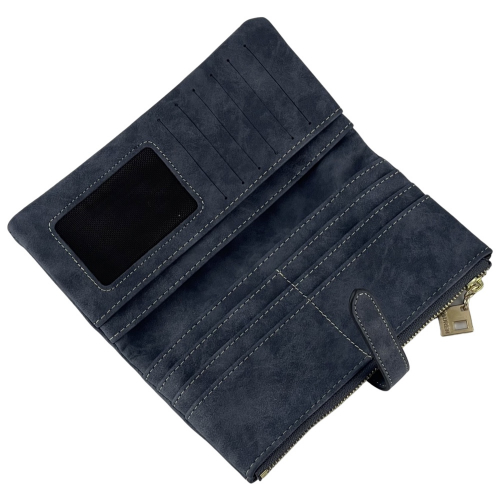 Гаманець жіночий під нубук Tauren 1287 темно-синій