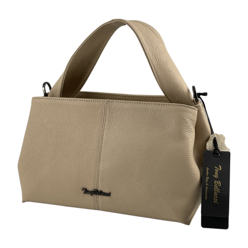 Сумка женская кожаная Tony Bellucci 0606-201-1 светло-бежевая