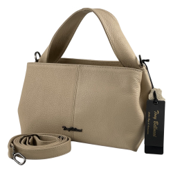 Сумка женская кожаная Tony Bellucci 0606-201-1 светло-бежевая