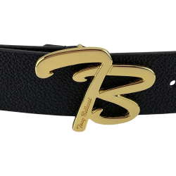 Ремінь жіночий шкіряний Tony Bellucci TWK-901-1 чорний (пряжка золото) 110 см