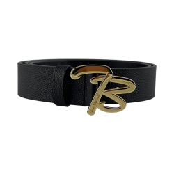 Ремінь жіночий шкіряний Tony Bellucci TWK-901-1 чорний (пряжка золото) 110 см