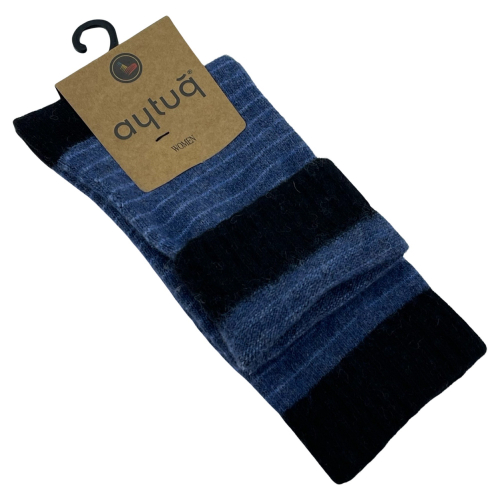 Шкарпетки жіночі Aytug 45023 Lambswool високі сині Size 36-40