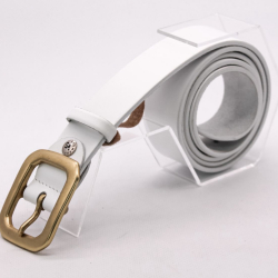 Ремінь жіночий шкіряний Кремінь 05.35.00.15 білий 120 см