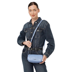 Сумка жіноча шкіряна Tony Bellucci 0875-206 блакитна