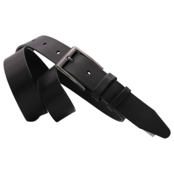 Ремень мужской кожаный Кремень 01.35.00.216 черный 120 см