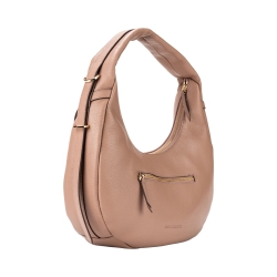 Сумка-хобо жіноча шкіряна Tony Bellucci 0953-205 пудра