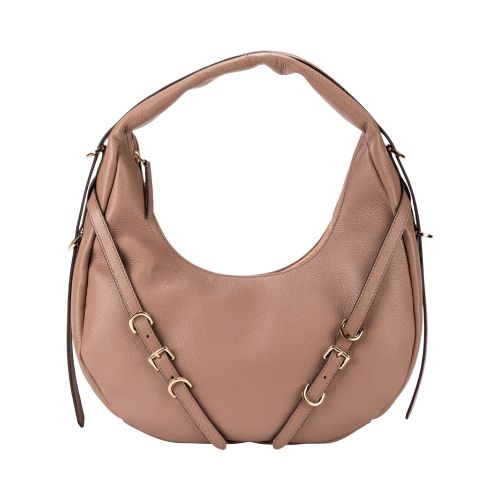 Сумка-хобо жіноча шкіряна Tony Bellucci 0953-205 пудра