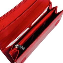 Кошелек женский кожаный лакированный Karya 1071-074 красный