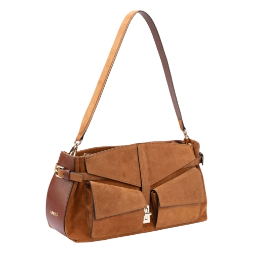 Сумка женская замшевая Enzo Nori EN1115-1101 коричневая