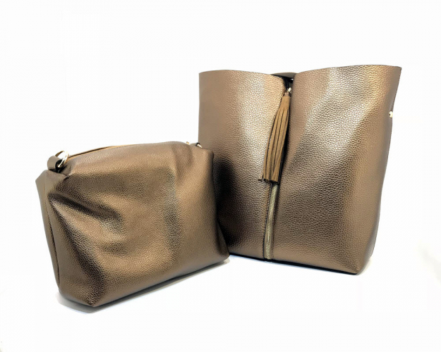 Сумка женская Vienca B1759 темно-золотистая фото 2