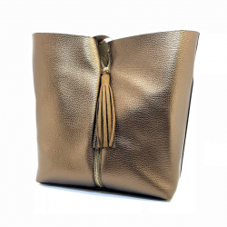 Сумка женская Vienca B1759 темно-золотистая