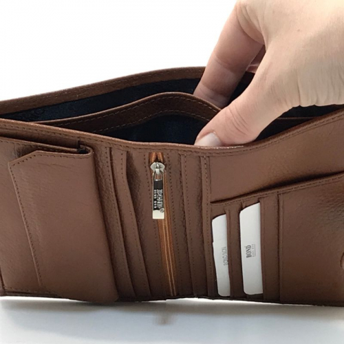 Кошелек мужской кожаный Bond 509-285 светло-коричневый