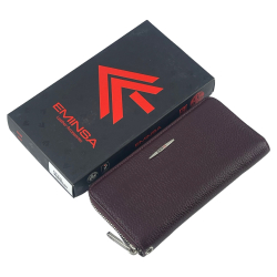 Кошелек женский кожаный Eminsa 2159 37-6 бордовый