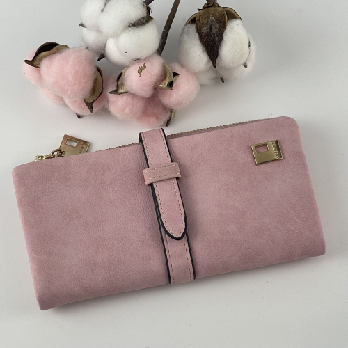 Кошелек женский под нубук Tauren 1287 розовый