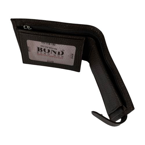 Кошелек мужской кожаный Bond Non 523-286 темно-коричневый
