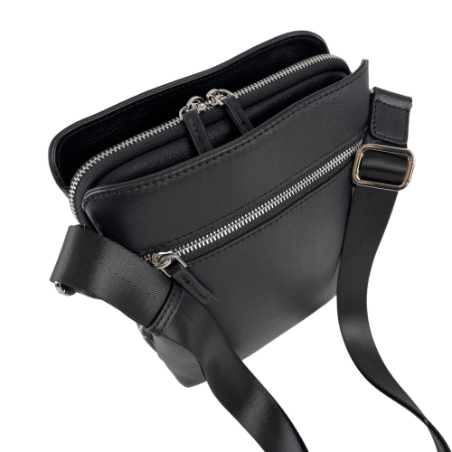 Сумка чоловіча шкіряна Bond Non 1019-1 чорна