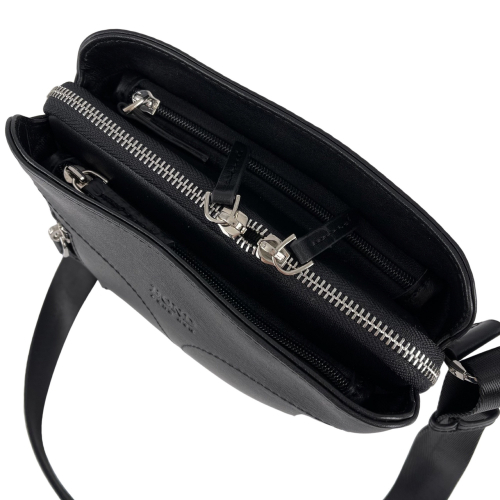 Сумка чоловіча шкіряна Bond Non 1019-1 чорна