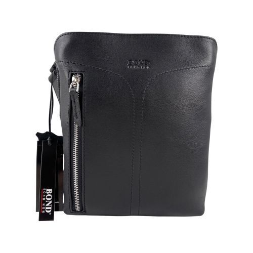 Сумка чоловіча шкіряна Bond Non 1019-1 чорна