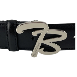 Ремінь жіночий шкіряний Tony Bellucci TWK-104-1 чорний (пряжка сталева) 115 см