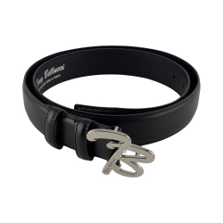 Ремінь жіночий шкіряний Tony Bellucci TWK-104-1 чорний (пряжка сталева) 115 см