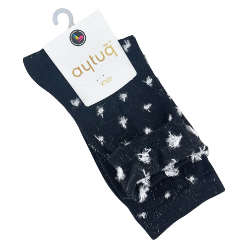 Шкарпетки жіночі Aytug Cotton 41071 високі чорні Size 36-40