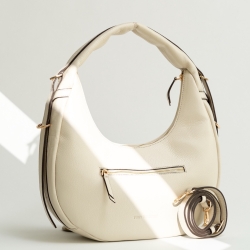 Сумка-хобо жіноча шкіряна Tony Bellucci 0953-201 молочна