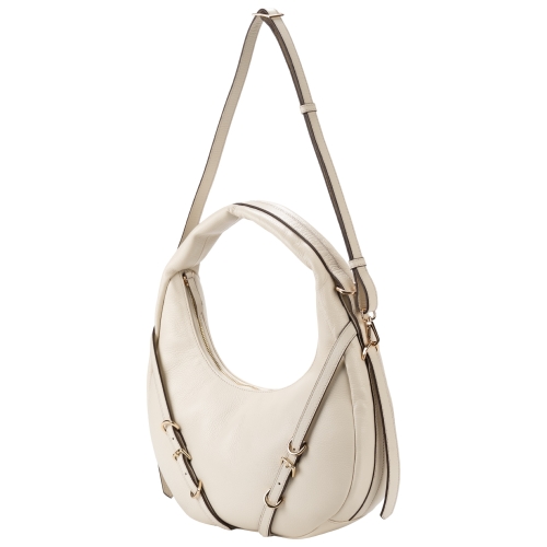 Сумка-хобо жіноча шкіряна Tony Bellucci 0953-201 молочна